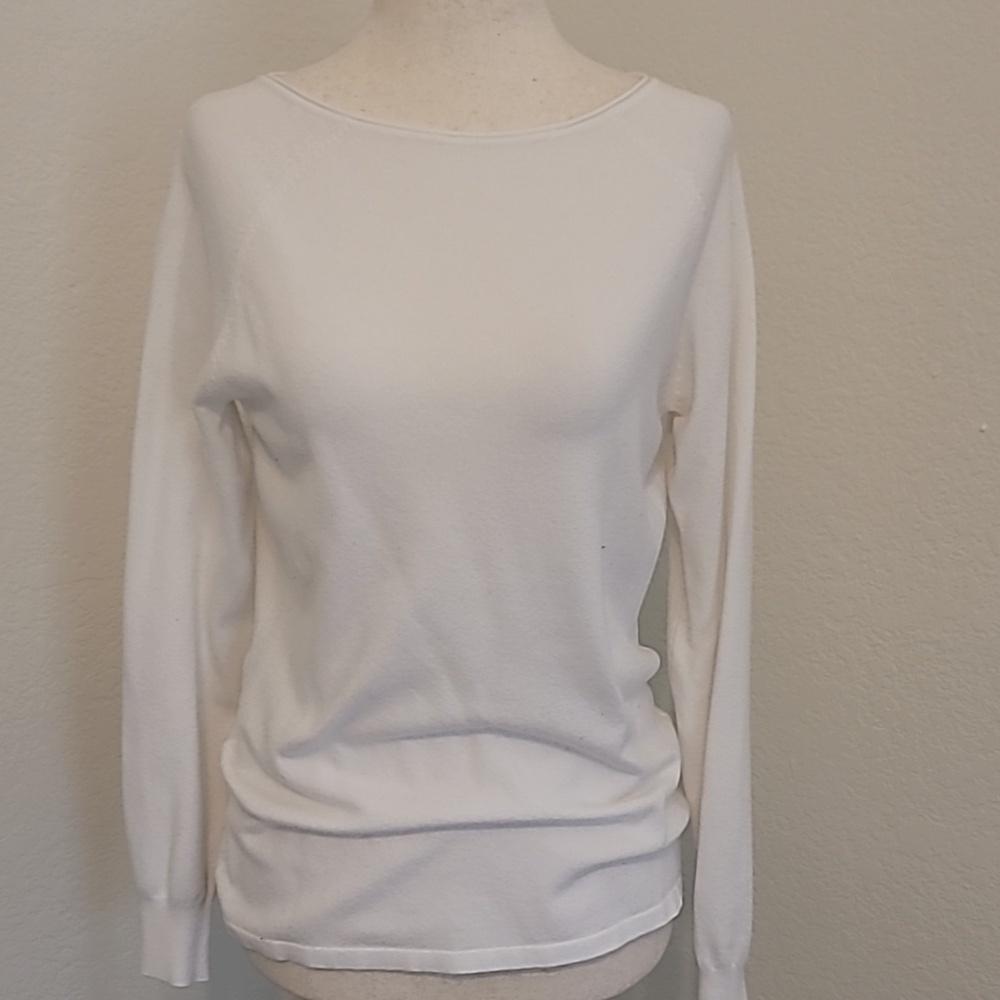 Milano Classic White Long Sleeve Top